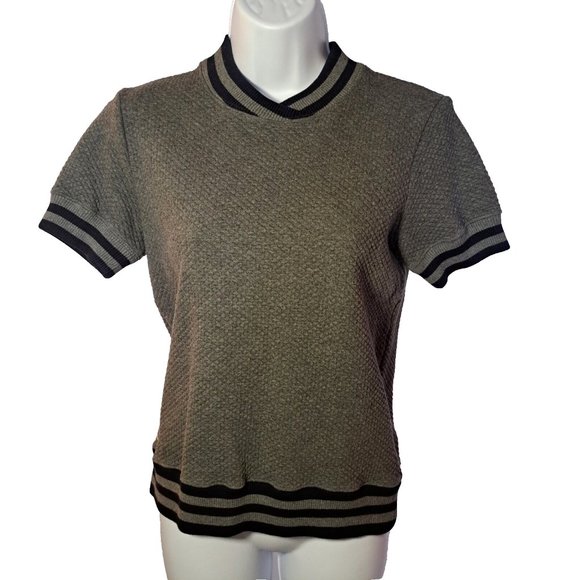 LACOSTE $200 sweater polo TOP Sz 36 or S PREPPY CASUAL CHIC GORPCORE A REAL GEM - Picture 4 of 15